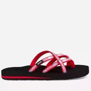 Teva Olowahu Isla Red Slip-on Sandals, Sz 8